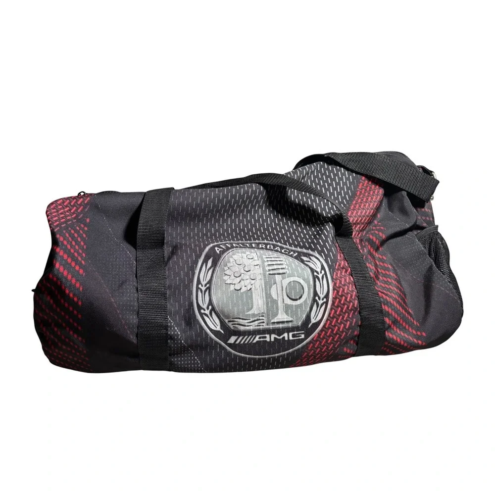 AMG Affalterbach Duffel Bag Black Red Graphic Travel Gym Bag Carry On